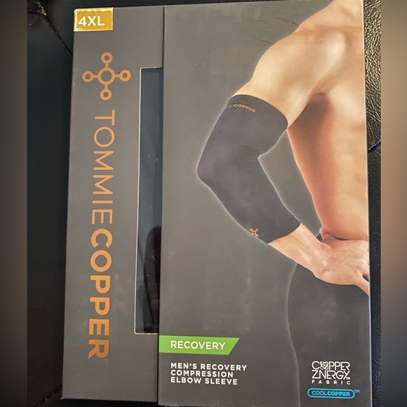 Tommie Copper Men’s Recovery Compression Elbow Sleeve - Picture 1 of 2
